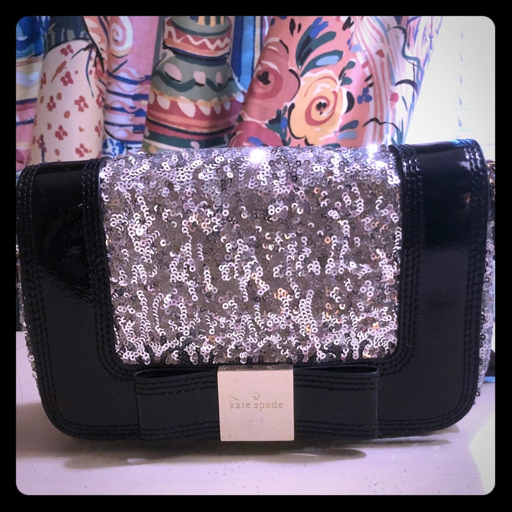 Kate Spade sequin and patten leather Crossbody